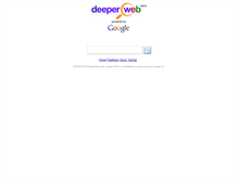 Tablet Screenshot of deeperweb.com